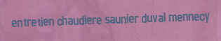 Entretien chaudiere Saunier Duval Mennecy